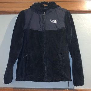 The North Face full zip hoodie- plush and nylon